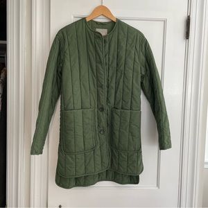 Everlane Quilted Cotton Liner Coat